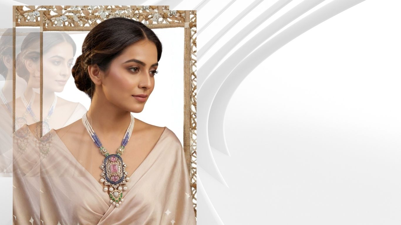 Meenakari styled jewellery model